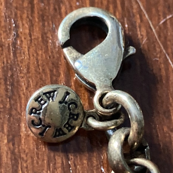 RELISTED J. Crew Art Deco Style Rhinestone Statement Necklace Antique Goldtone - Picture 8 of 12